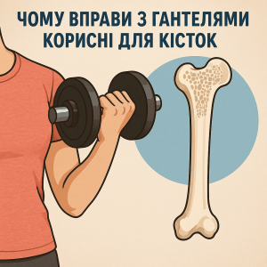 Чи допомагають вправи з гантелями при остеопорозі.