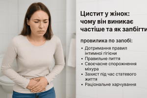 Цистит у жінок: чому він виникає частіше та як запобігти