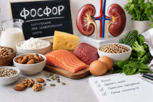Фосфор у харчуванні при захворюваннях нирок
